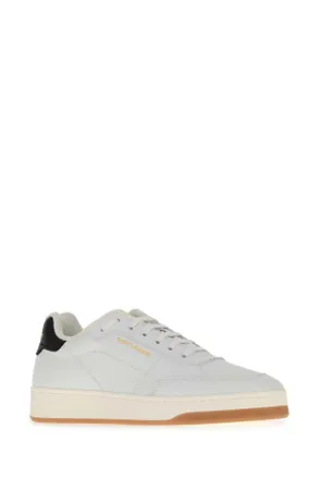 Saint Laurent Leather Low-Top Sneaker - White