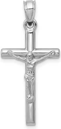 Diamond2Deal 14k White Gold Crucifix Pendant