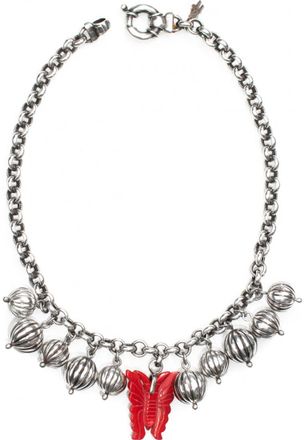 Folli Follie Womens 4N9B003R Ladies Necklace - Red Sterling Silver - One Size
