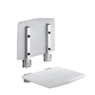 OEM Silla De Ba&ntilde;o Plegable, De Alta Capacidad De Carga, Color Blanco Marfil