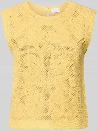 Jake*s Pullunder mit Rundhalsausschnitt in GELB, Gr&ouml;&szlig;e XXL