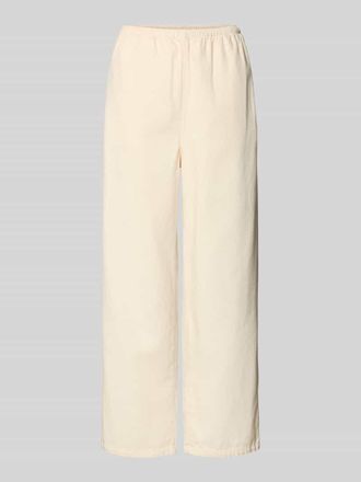 American Vintage American Vintage Wide Fit Stoffhose mit elastischem Bund Modell Lycaz in Ecru, Gr&ouml;&szlig;e XS