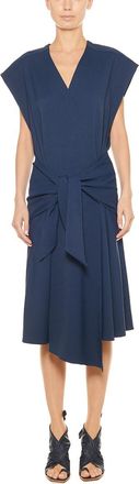 Tibi Chalky Drape Sleeveless Wrap Mini Dress