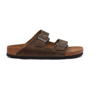 Birkenstock Sliders, male, Green, Size: 11 US Arizona SFB Narrow Fit