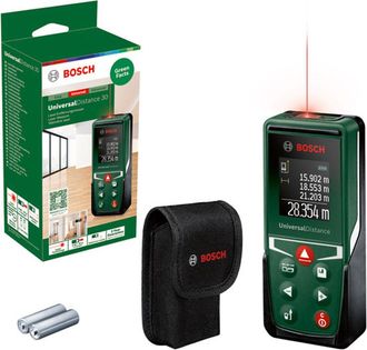 Bosch Medidor L&aacute;ser Universaldistance 30 De (mide Con Precisi&oacute;n Distancias De Hasta 30 M, Diferentes Funciones De Medici&oacute;n, Funci&oacute;n De Memoria, En Caja De C