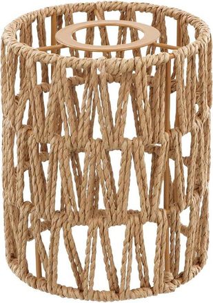 OEM Pantalla De L&aacute;mpara Boho De Rat&aacute;n - 15 Cm De Alto - 12 Cm De Di&aacute;metro - Pantalla De Repuesto Apta Para L&aacute;mparas Colgantes, De Techo Y De Pie