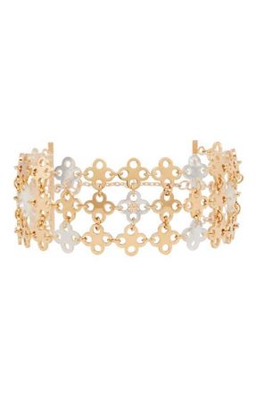 Tory Burch Forget Me Not Multi Strand Bracelet in Tory Gold at Nordstrom