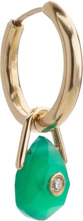 Pascale Monvoisin 9kt yellow gold Orso green onyx earring - women - 9kt Yellow Gold/Onyx/Diamond - One Size