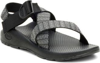 Chaco Mega Z Classic Sandal in Bit Black/White at Nordstrom, Size 11