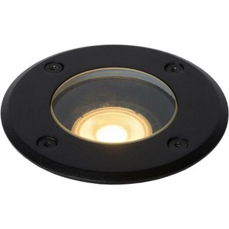 Lucide Lucide - biltin - Recess Deck Lighting Outdoor - Ø10,8cm - 1xGU10 - IP67 - Black