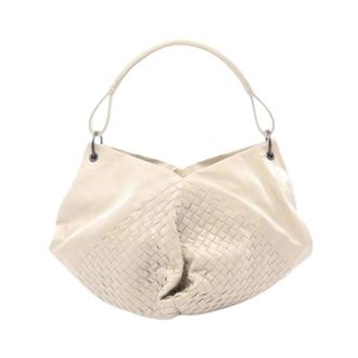 Bottega Veneta Pre-owned Shoulder Bags, female, Beige, Size: ONE SIZE Pre-owned Vintage Shoulder Bag