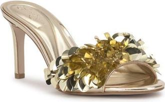 Jessica Simpson Palora Slide Sandal in Light Gold at Nordstrom, Size 6