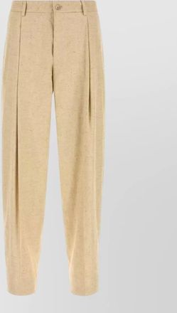 Dolce & Gabbana tweed wide leg tailored trousers