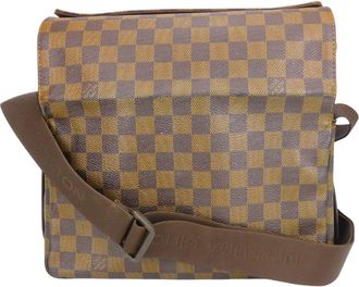 Louis Vuitton Brown Damier Canvas Ebene Damier Canvas Leather Shoulder Bag (Pre-Owned)