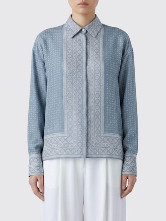 Ermanno Scervino Silk Shirt with Ethnic Print