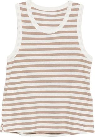 Majestic Filatures Striped-print Tank Top
