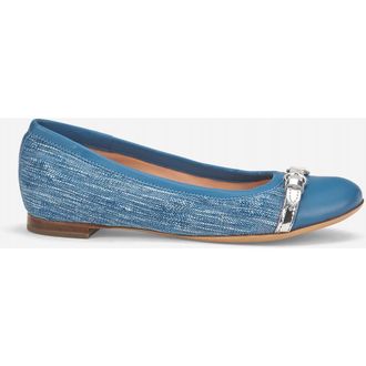AGL Mae Cap Toe Ballet Flat in Denim at Nordstrom, Size 38.5