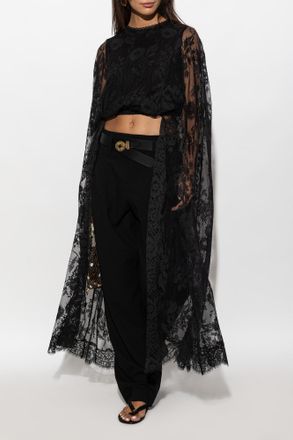 Zimmermann Lace Top With Asymmetric Cut, Womens, Black