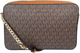 Michael Kors Pre-owned Leren Schoudertas - Dames - Vintage Schoudertas - Bruin - ONE Size - Leer - Vintage