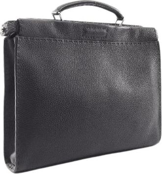 Fendi Pre-owned Peekaboo Fit 2way Leder Business Tas - unisex - Vintage Handtas - Zwart - ONE Size - Leer - Vintage