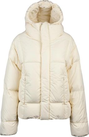 Bacon White Polyester Oaks Down Jacket