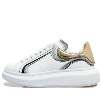 Alexander McQueen Oversized Sneaker White Vanilla Black 750336WIDJP8834