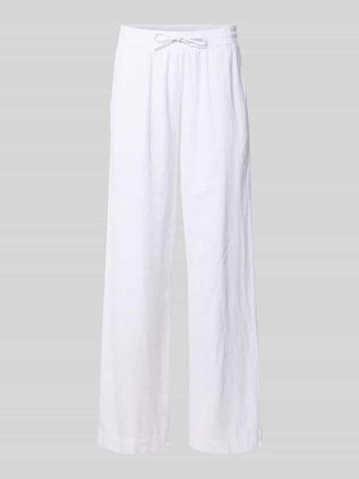 Freequent Wide Leg Pants aus Leinen-Mix mit elastischem Bund Modell Lava in Offwhite, Gr&ouml;&szlig;e XXL