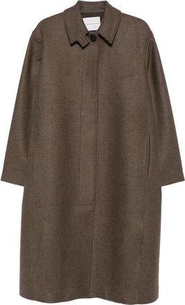 STUDIO NICHOLSON Ria High-neck Concealed-fastening Coat