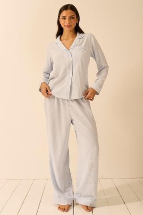 Stripe and Stare Ecovero Pyjama Bottoms in Check Mate at Nordstrom, Size X-Small Uk