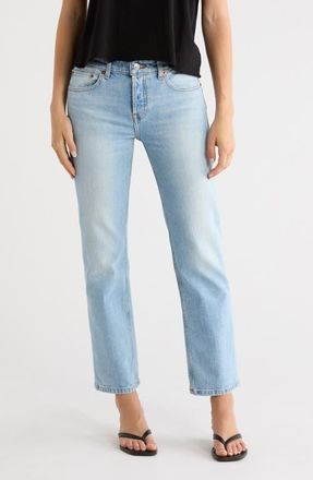 Re/Done Slim Straight Crop Jeans in Silver Springs at Nordstrom, Size 32