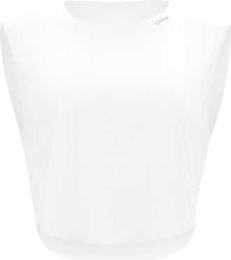 Winshape Crop-Top WINSHAPE AET115LS, Damen, Gr. XXL, weiss (ivory), 85% Polyester, 15% Elasthan, R&uuml;ckenausschnitt, Tops Crop-Top, Functional Soft and Light
