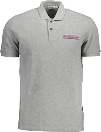 Napapijri Hombre, Camisetas, Gris, Talla: L