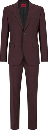 HUGO BOSS Heren, Pakken, Paars, Maat: 3XL Wol