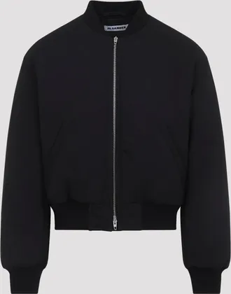 Jil Sander Cropped Bomber Jacket