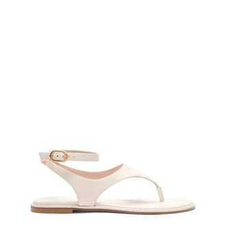 Stuart Weitzman Flat Sandals, female, Beige, Size: 8 1/2 US Marley Sandal