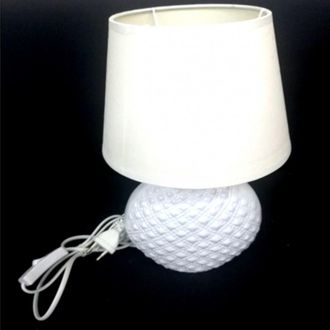 Trade Shop Trade Shop - L&aacute;mpara De L&aacute;mpara 32 Cm Blanco Con Mesa De Mesa De Mesa De Mesa