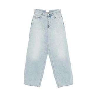 Haikure Bethany Loose-fit Jeans - Dames - Loose Fit Jeans - Blauw - W28 - Katoen - Jeans