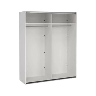 Dmora Gran Armario Multiusos Janelle, Muebles Multifuncionales, Zapatero, Armario Para Zapatos, 179x62 H220 Cm, Blanco - Dmora