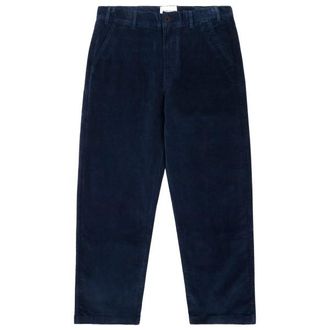 Knowledge Cotton Apparel Flint Wide 14 Wales Corduroy Chino Freizeithose f&uuml;r Herren | blau