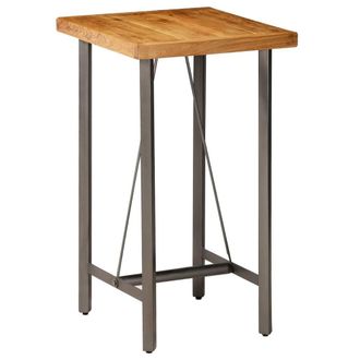 Berkfield Home Bar Table Solid Reclaimed Teak 60x60x107 cm in Brown | Size: 60 x 60 x 107 cm