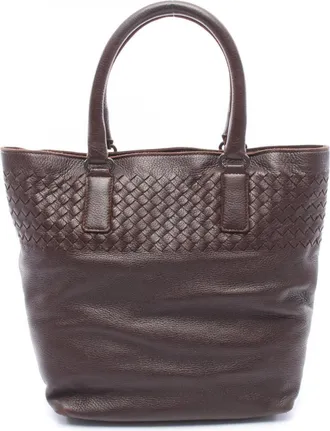 Bottega Veneta Brown Leather Tote Bag (Pre-Owned)