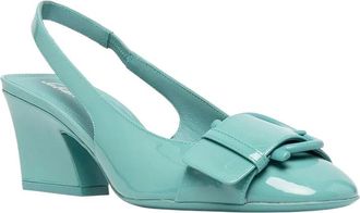 Ferragamo Buckle Leather Slingback Pump