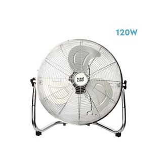 Fabrilamp Abrila - Ventilador Industrial Dc Libis En Metal Cromado Color Con Tres Aspas 3 Velocidades Ajustables 120w De Potencia Ideal Para Todo Tipo De Estanc