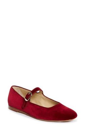 Le Monde Beryl Velveteen Mary Jane Flat in 040 Berry at Nordstrom Rack, Size 8.5Us / 38.5Eu