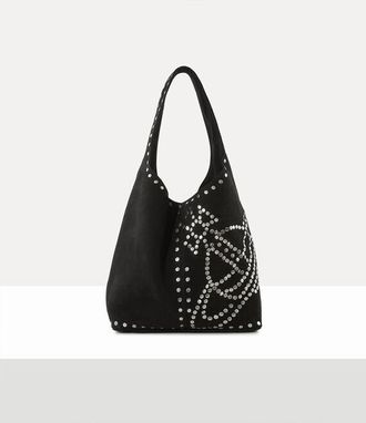 Vivienne Westwood Eleanore Tote Suede/studs Black