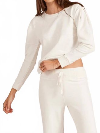 bobi Naomi Pullover Top In Pearl