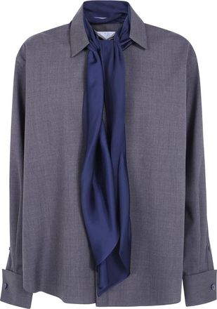 sacai Shirts - Dames - Overhemden - Grijs - M - Overhemden