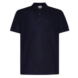 Burberry Logo Embroidered Short Sleeved Polo Shirt, Size Small