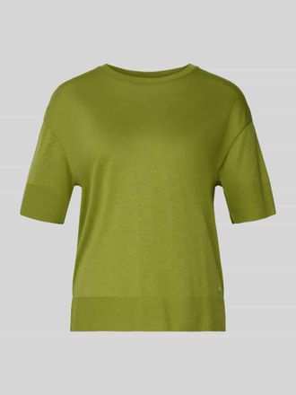 Windsor T-Shirt mit Label-Detail in Grass, Gr&ouml;&szlig;e 34