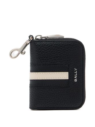 Bally grained-leather ribbon key holder - Black